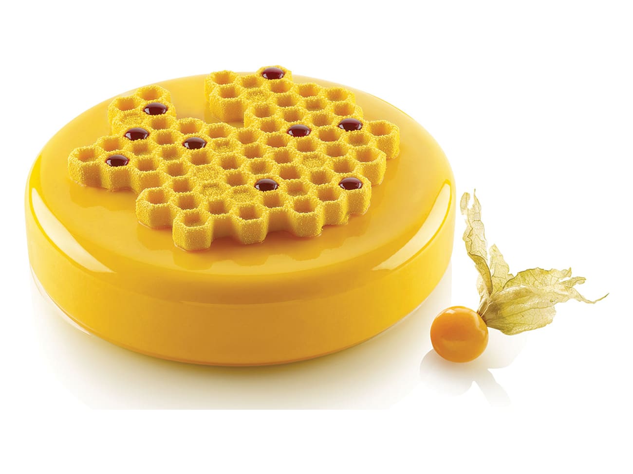 Moule Silicone Nid D'Abeille Pour Cire D'Abeille - 41,5 X 20,5 Cm (Orange/Bleu)