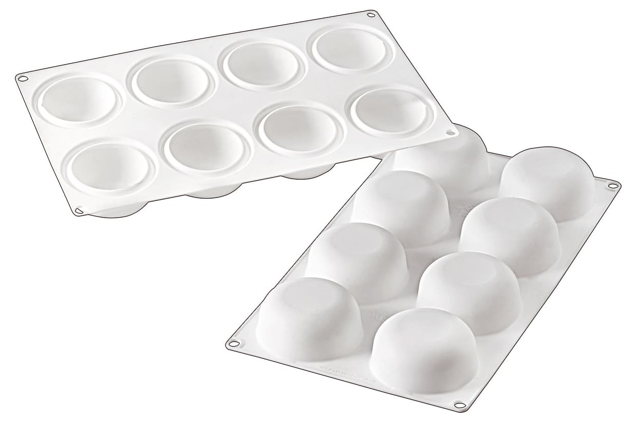 Moule Silicone Rond Multi Parts 8 Tranches 