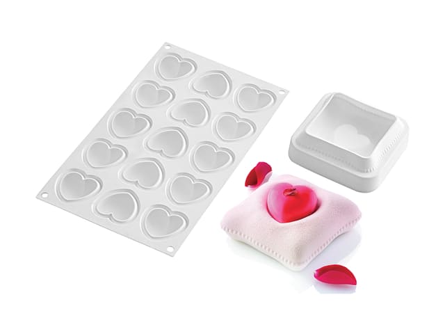Moule Silicone Coeur MARUKO - Moule à Gâteau Cœur Antiadhésif Réutilisable Pour Pâtisserie, DIY, Savon & Résine (GT022) Moule Coeur Pâtisserie