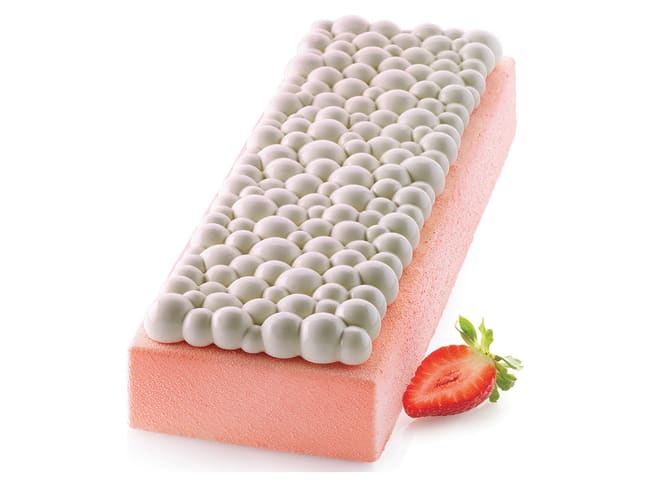 Moule silicone rectangulaire - mille bulles - 30 x 10 cm - Silikomart