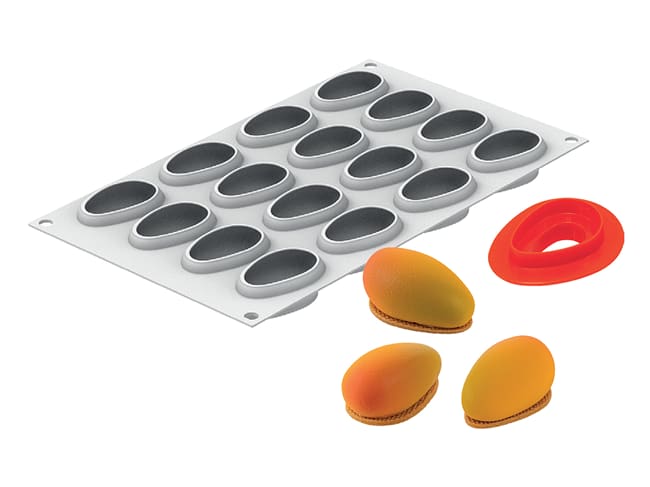 Moule silicone - 16 mini-mangues - 30 x 17,5 cm - Silikomart