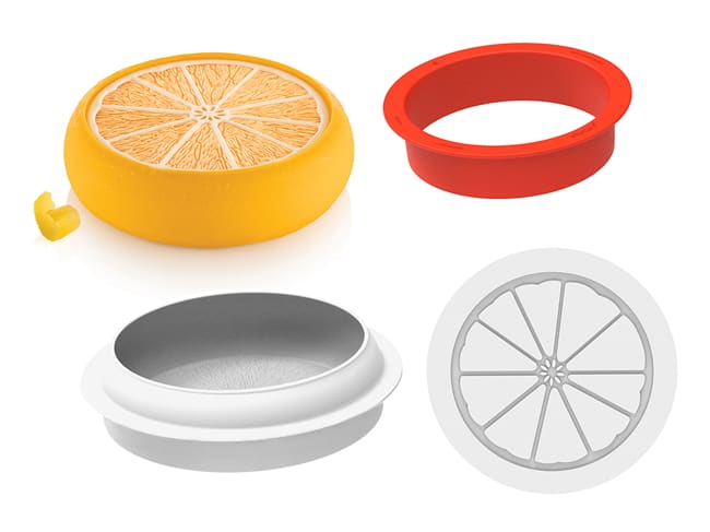 Moule silicone - kit tranche de citron - Ø 17 cm - Silikomart
