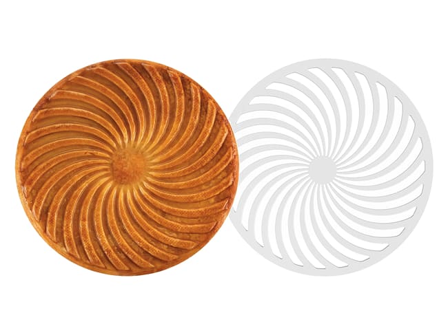 Pochoir à galette - spirales - Ø 27 cm - Silikomart