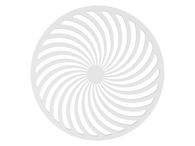 Pochoir à galette - spirales - Ø 27 cm - Silikomart