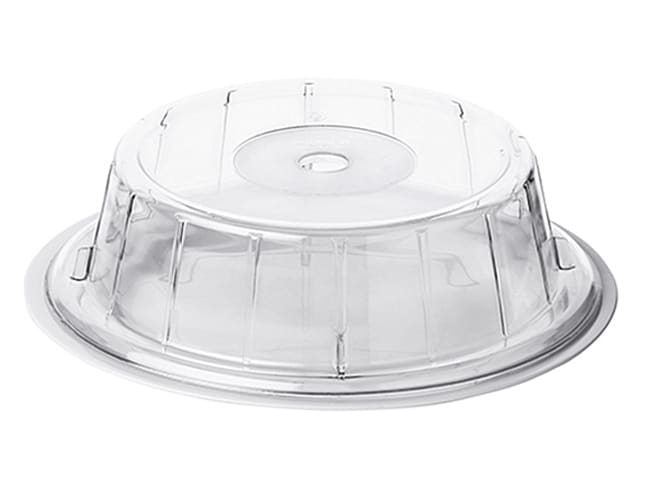 Couvre-assiette - polycarbonate cristal - Ø 23/24 cm