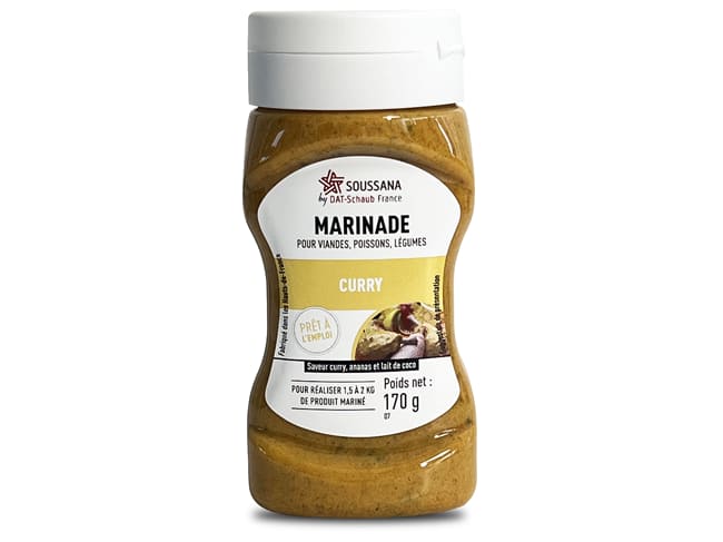 Marinade curry ananas coco - 170 g DDM proche - Soussana