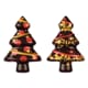 Moule thermoformé pré-imprimé - Sapin de noël décoré - 5 x 3,5 cm - Florensuc