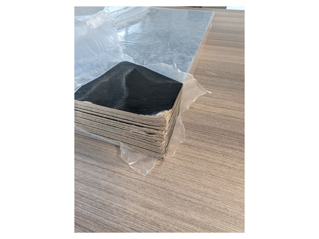 Plaque carton rectangle - or et noir - 60 x 40 cm (x 25) Occasion - Tradiser