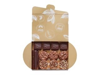 Ballotin chocolats papier cadeau