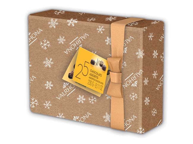 Ballotin chocolats papier cadeau - Valrhona 2025 - 230 g - Valrhona
