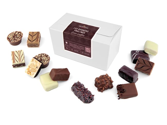 Bonbons praliné Valrhona - Gamme Sensations - 150 g - Valrhona