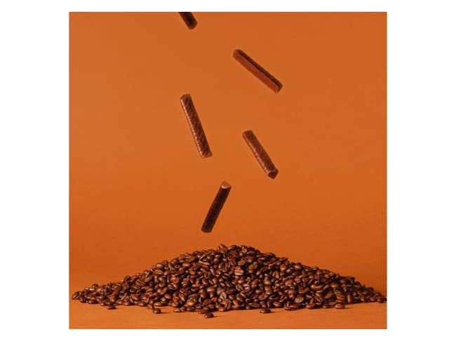 Bâtons de chocolat noir 50% - fourré café - 15 bâtons DDM proche - Villars