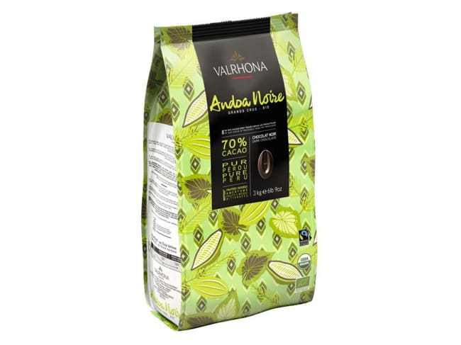 Chocolat noir Bio Andoa 70% - 3 kg - Valrhona