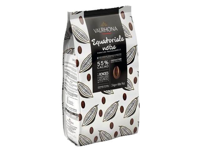 Chocolat noir Equatoriale 55% - 3 kg - Valrhona