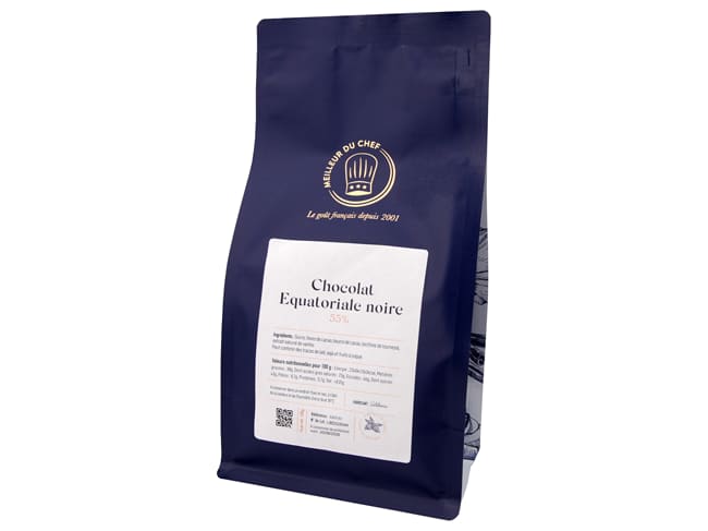 Chocolat noir Equatoriale 55% - 500 g - Valrhona