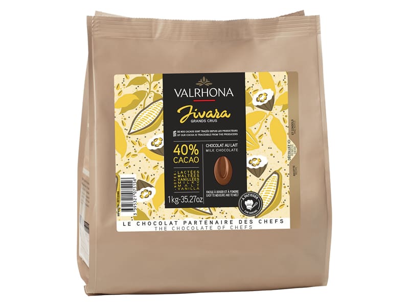 
Fèves de chocolat au lait Jivara Valrhona - Meilleur du Chef
-image
