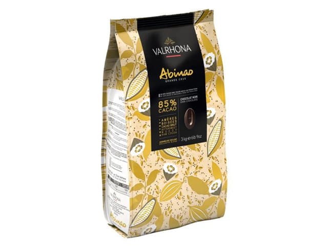 Chocolat noir Abinao 85% - 3 kg - Valrhona