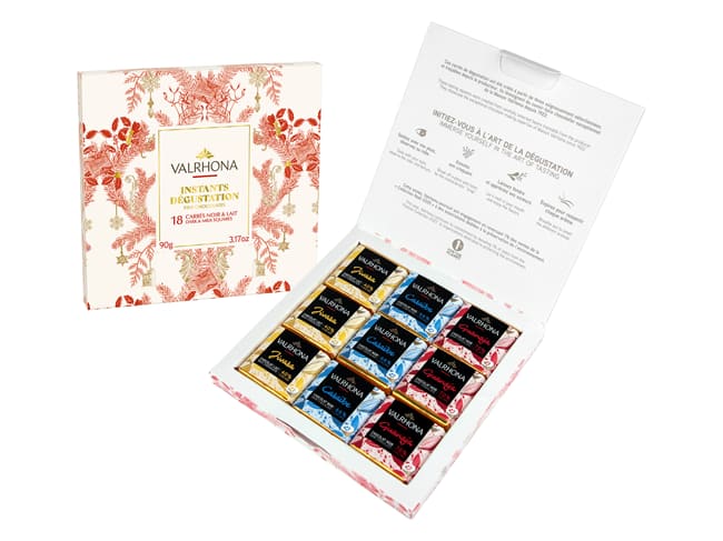 Instants dégustation - 18 carrés - Valrhona 2025 - 90 g - Valrhona