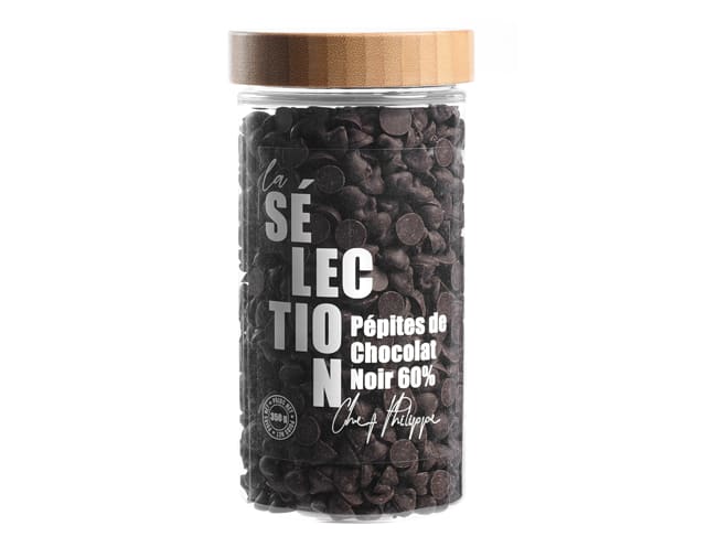 Pépites de chocolat noir 60% - 350 g - Valrhona