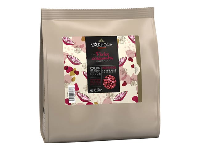 Perles croustillantes Inspiration framboise - 1 kg - DDM proche - Valrhona