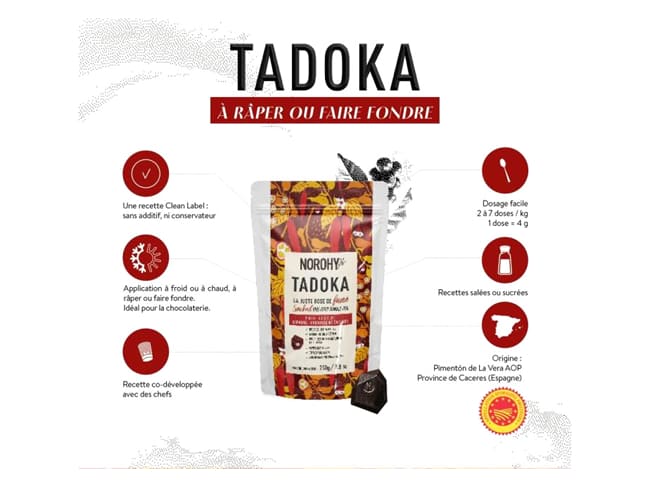 Tadoka fumé - Sachet de 62 cubes - Norohy