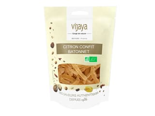 Bâtonnets d'écorce de citron confit Bio