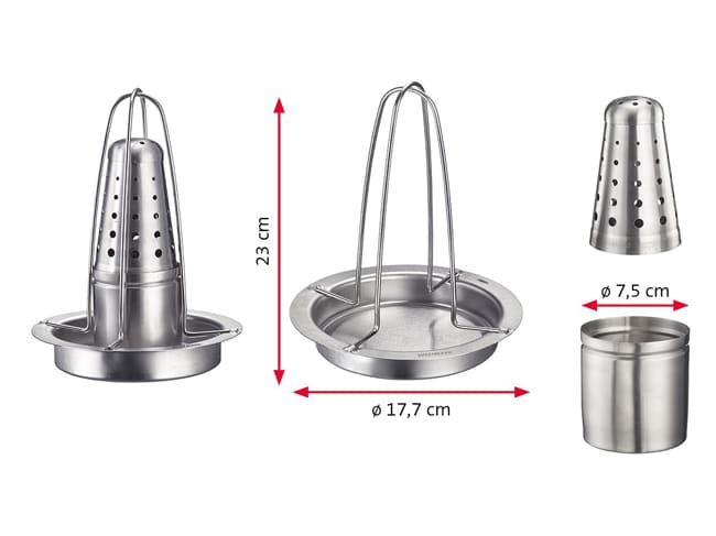Rotissoire inox - Ø 17,5 x ht 23 cm - Westmark