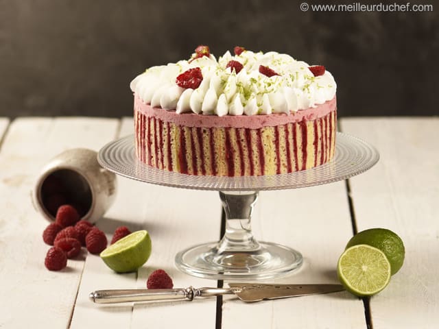 Bavarois Framboise Et Citron Vert Fiche Recette Illustree Meilleur Du Chef