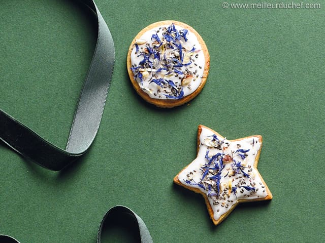 Sablés de Noël fleuris