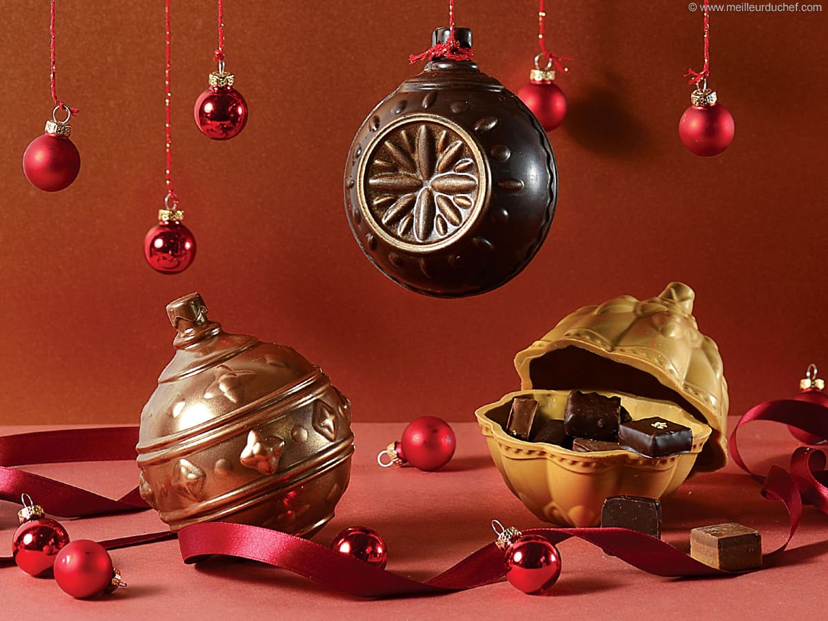Moule chocolat - boules de Noël - Meilleur du Chef