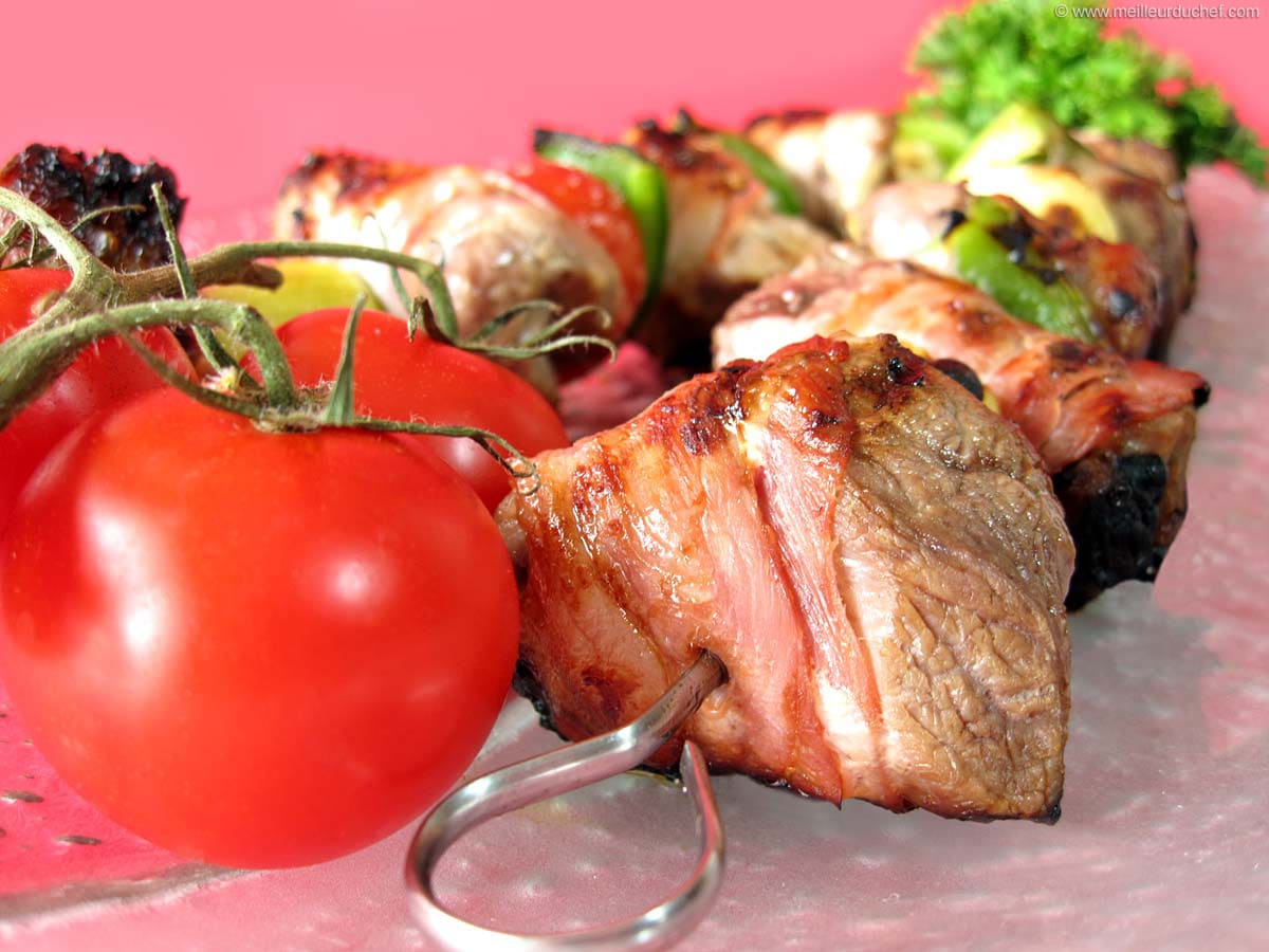 Brochettes lapin - Recette barbecue - Gourmand