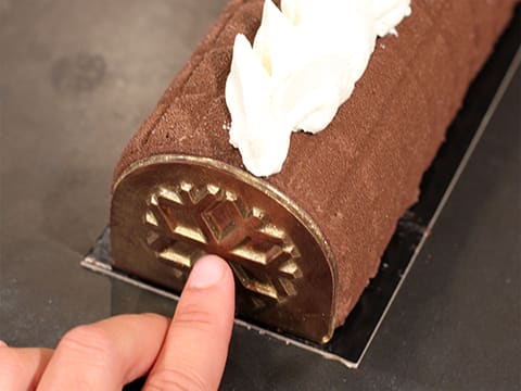 Bûche de Noël carrés de chocolat - 94