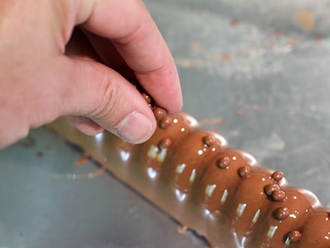 Bûche de Noël au chocolat et son cœur coulant - 49