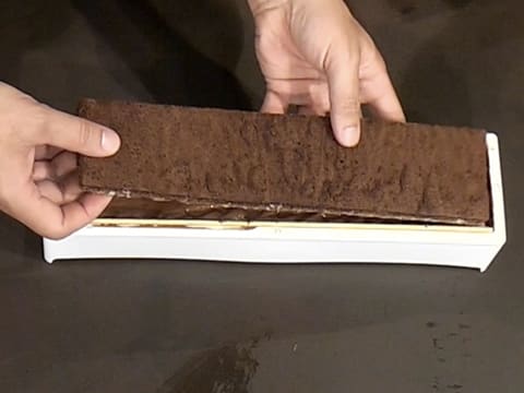 Bûche de Noël chocolat Mexique praliné tonka - 68