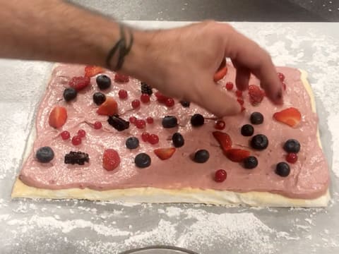 Bûche de Noël mascarpone et fruits rouges - 52