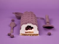 Bûche de Noël myrtilles et violette