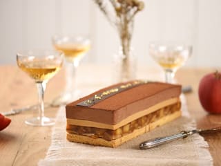 Bûche de Noël pomme & chocolat