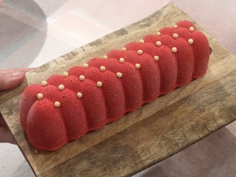 Bûche de Noël rouge rubis - 113