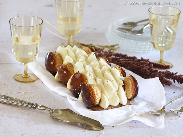 Bûche de Noël façon Saint-Honoré