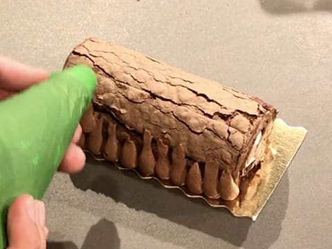 Bûche de Noël façon forêt noire (sans farine) - 75