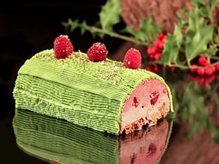 Bûche de Noël fraises/framboises