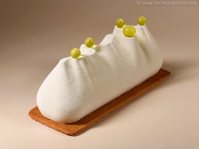 Bûche kombucha, pomme verte & vanille fumée