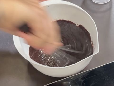 Bûche de Noël au chocolat et fruits exotiques - 144