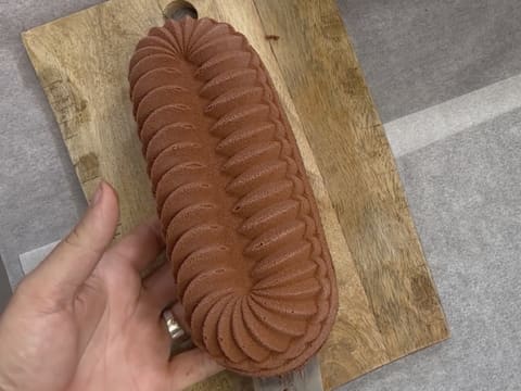 Bûche de Noël au chocolat et fruits exotiques - 159