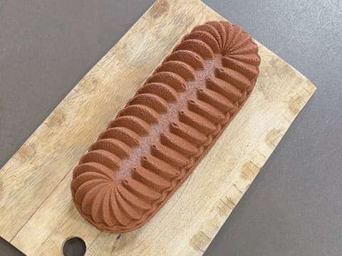 Bûche de Noël au chocolat et fruits exotiques - 160