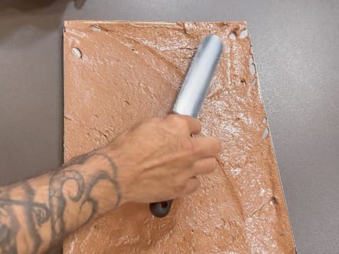 Bûche de Noël au chocolat et fruits exotiques - 31