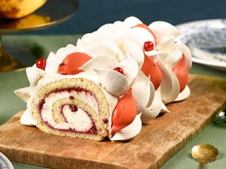 Bûche de Noël comme une Pavlova