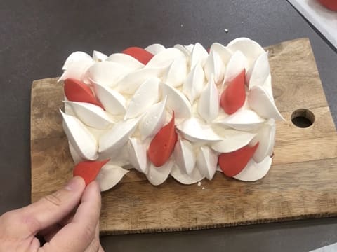 Bûche de Noël comme une Pavlova - 111