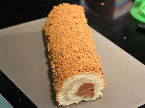 Bûche de Noël aux spéculoos - 66