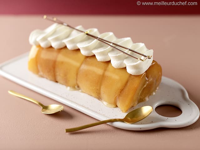 Bûche de Noël pomme façon tatin